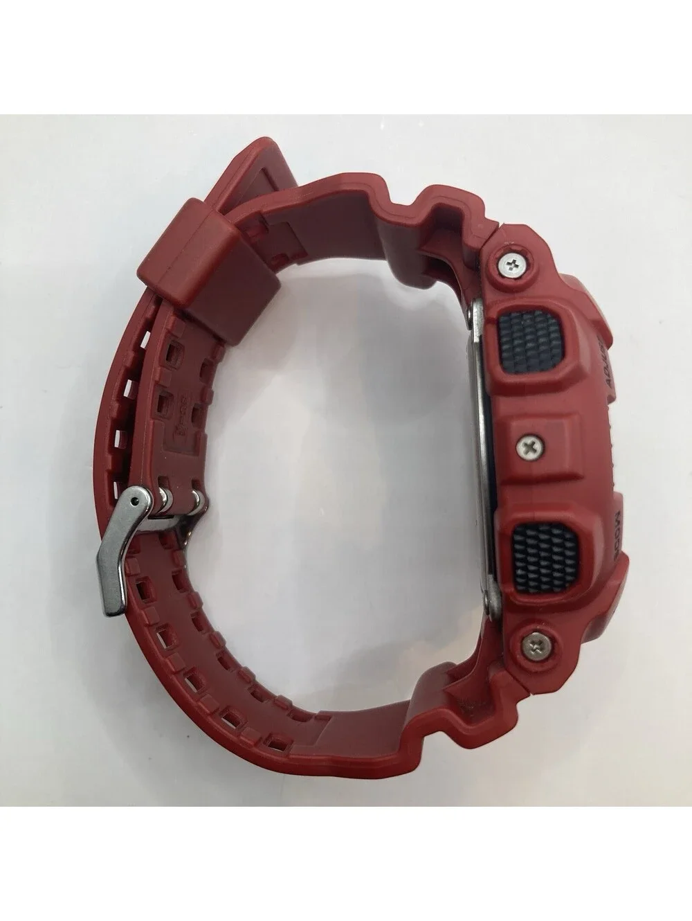 Men’s Casio G-Shock GA-100B Red Resin Band Digital Analog Watch 5081 New Battery